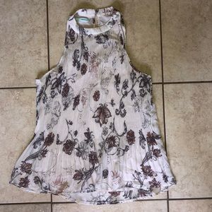 Floral halter top